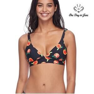 Eidon Makayla Fixed Triangle Bikini Top Swimsuit Size L